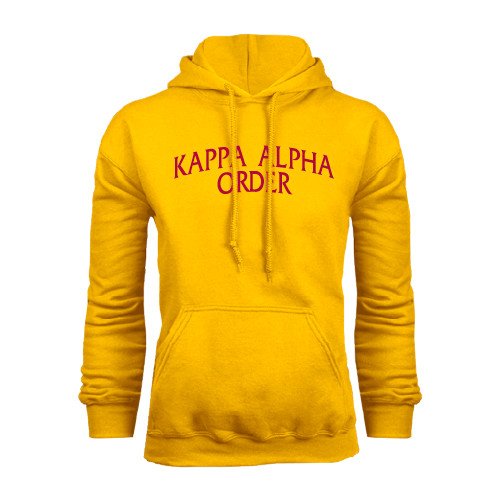 Kappa Alpha Gold Fleece Hoodie-Arched Kappa Alpha Order