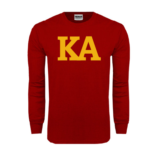 Kappa Alpha Cardinal Long Sleeve T Shirt-KA