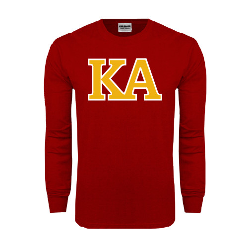 Kappa Alpha Cardinal Long Sleeve T Shirt-Two Color KA