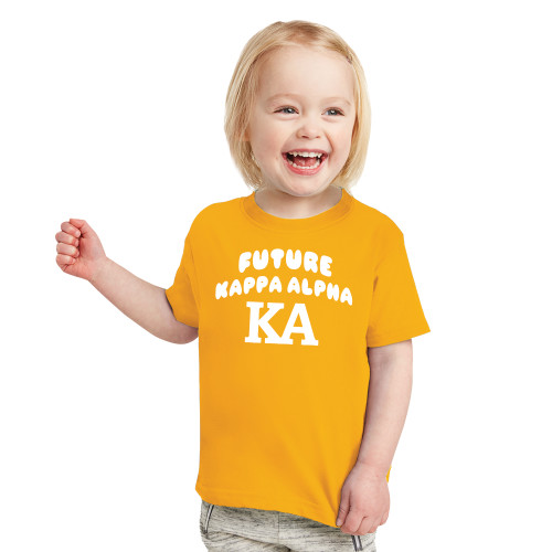 Kappa Alpha Toddler Gold T Shirt-Future Kappa Alpha