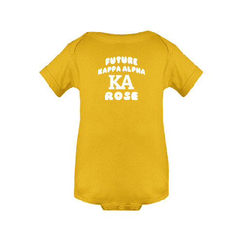 Kappa Alpha Gold Infant Onesie-Future Kappa Alpha Rose