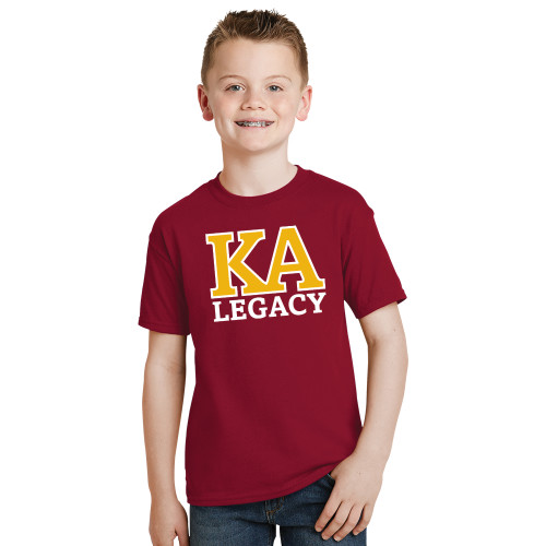Kappa Alpha Youth Cardinal T Shirt-KA Legacy