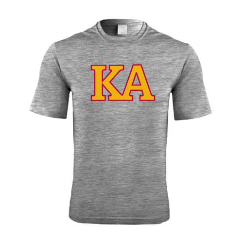 Kappa Alpha Grey Heather Performance Contender Tee-Two Color KA
