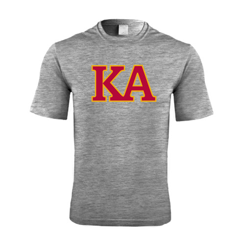 Kappa Alpha Grey Heather Performance Contender Tee-Two Color KA