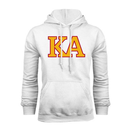 Kappa Alpha White Fleece Hoodie-Two Color KA