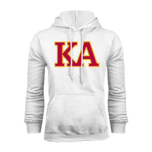 Kappa Alpha White Fleece Hoodie-Two Color KA