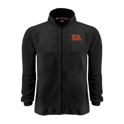 Kappa Alpha Black Fleece Full Zip Jacket-Two Color KA
