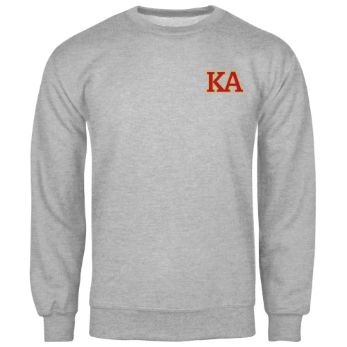 Kappa Alpha Grey Fleece Crew-Two Color KA