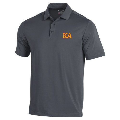 Kappa Alpha Under Armour Graphite Performance Polo-Two Color KA