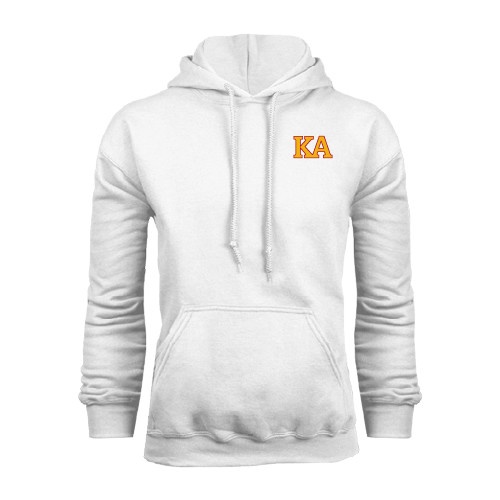 Kappa Alpha White Fleece Hoodie-Two Color KA