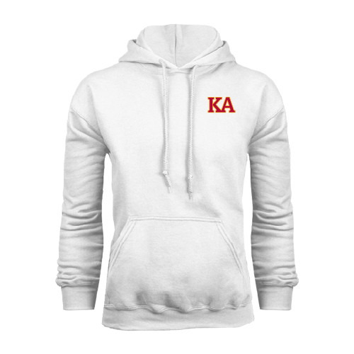 Kappa Alpha White Fleece Hoodie-Two Color KA