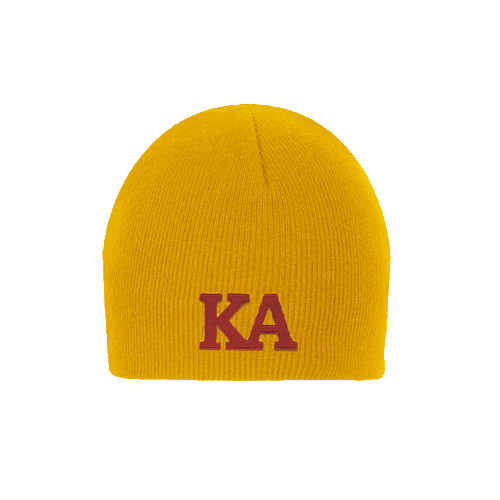  Gold Knit Beanie - KA