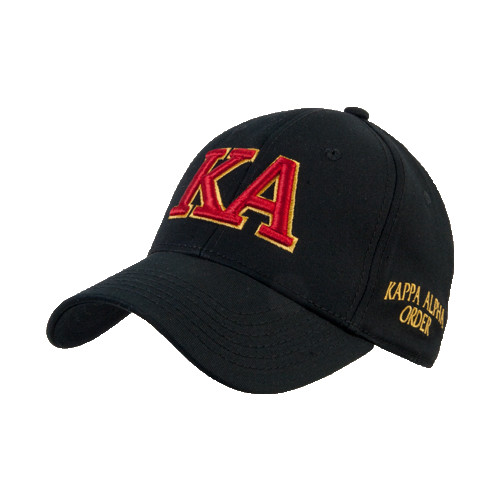  Black Structured Adjustable Pro Style Hat - Two Color KA
