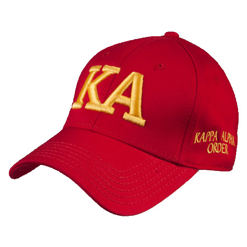  Red Structured Adjustable Pro Style Hat - KA