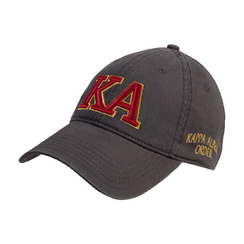  Charcoal Unstructured Adjustable Low Profile Hat - Two Color KA