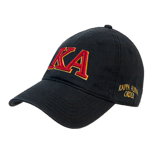  Black Unstructured Adjustable Low Profile Hat - Two Color KA