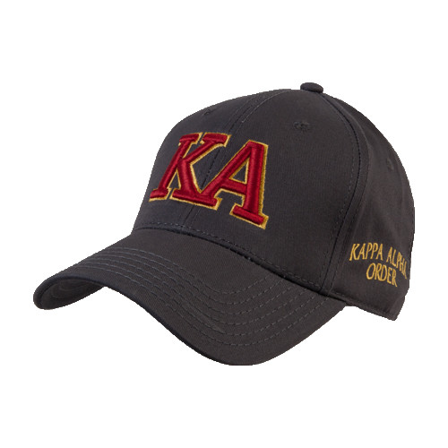  Charcoal Structured Adjustable Pro Style Hat - Two Color KA