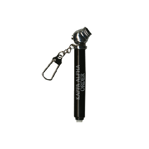  Mini Black Tire Gauge/Keychain - Kappa Alpha Order Engraved