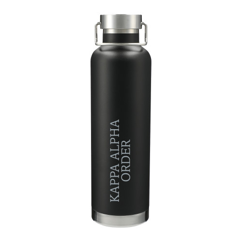  Thor Copper Vacuum Insulated Black Bottle 32oz - Kappa Alpha Order Engraved