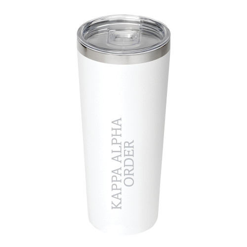  Thor Vacuum Insulated White Tumbler 22oz - Kappa Alpha Order Engraved