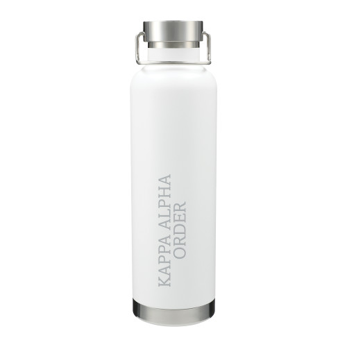  Thor Copper Vacuum Insulated White Bottle 32oz - Kappa Alpha Order Engraved