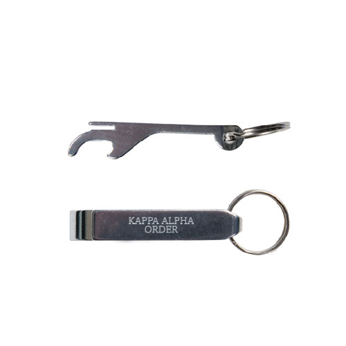  Aluminum Silver Bottle Opener - Kappa Alpha Order Engraved
