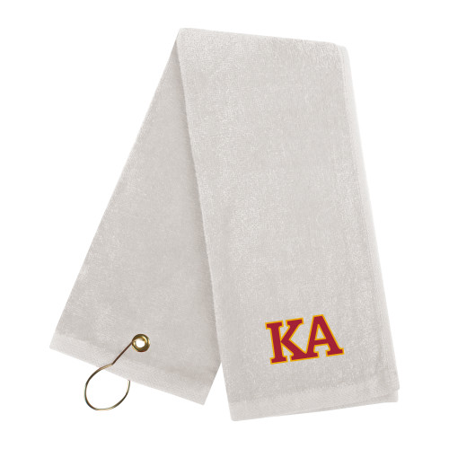  White Golf Towel - Two Color KA