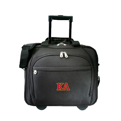 Kappa Alpha Black Embassy Plus Rolling Computer Brief-Two Color KA