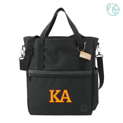  Tranzip Black Recycled Computer Tote - Two Color KA