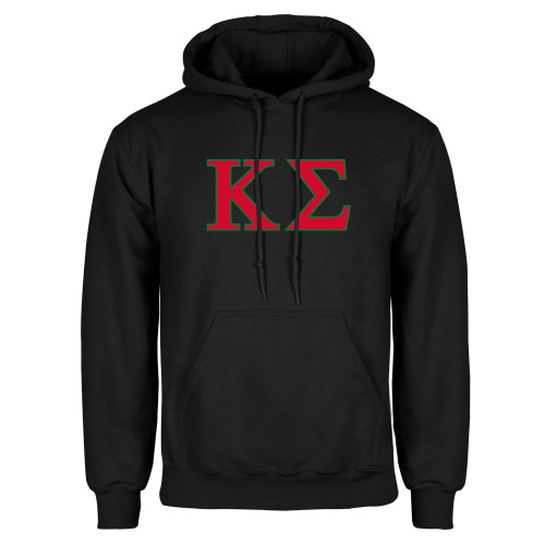 Black Fleece Hoodie-Kappa Sigma - Greek Letters - 2 Color