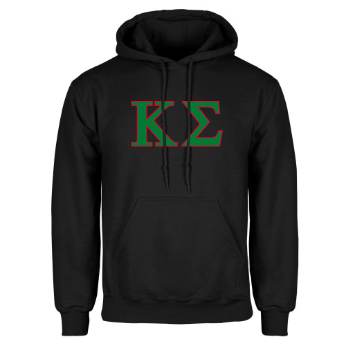 Black Fleece Hoodie-Kappa Sigma - Greek Letters - 2 Color