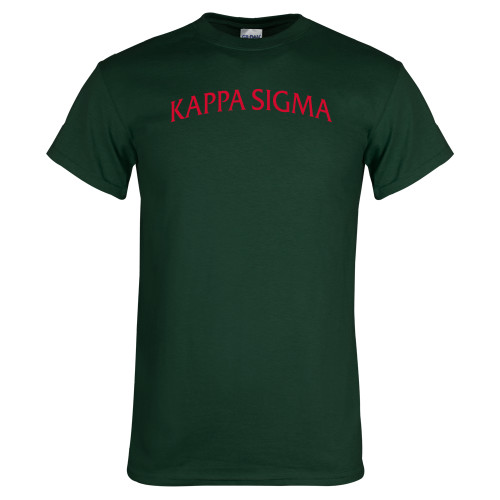 Dark Green T Shirt-Arched Kappa Sigma