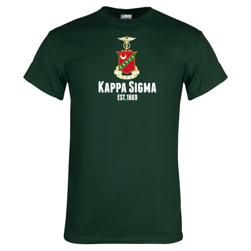 Dark Green T Shirt-Kappa Sigma Est 1869 Stacked
