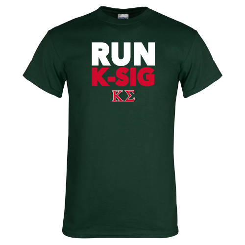 Dark Green T Shirt-Run K-Sig