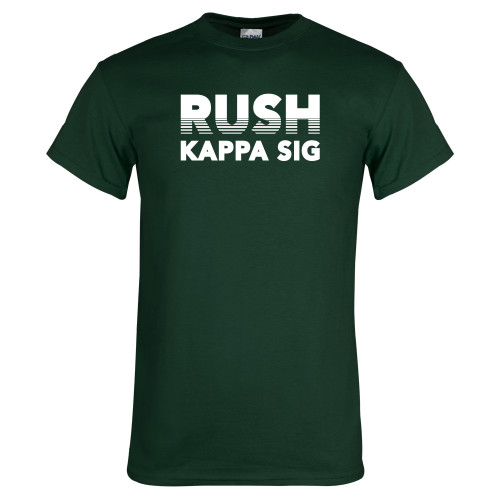 Dark Green T Shirt-Rush Kappa Sig Retro