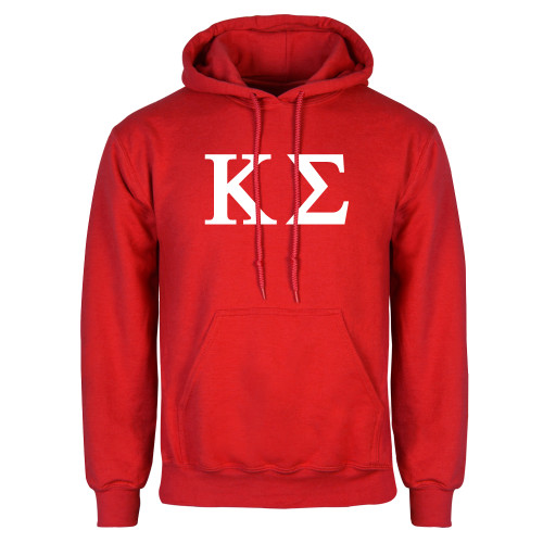 Red Fleece Hoodie-Kappa Sigma - Greek Letters