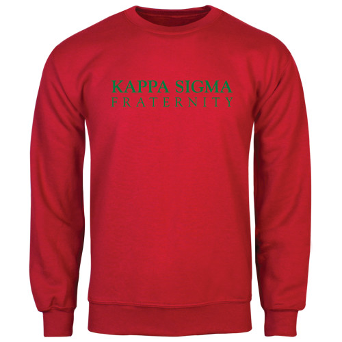 Red Fleece Crew-Kappa Sigma Fraternity