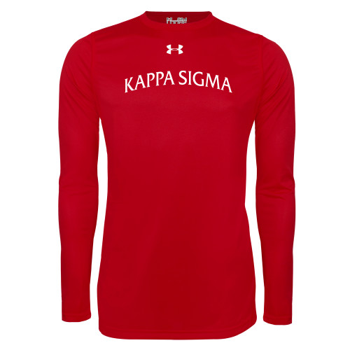 Under Armour Red Long Sleeve Tech Tee-Arched Kappa Sigma