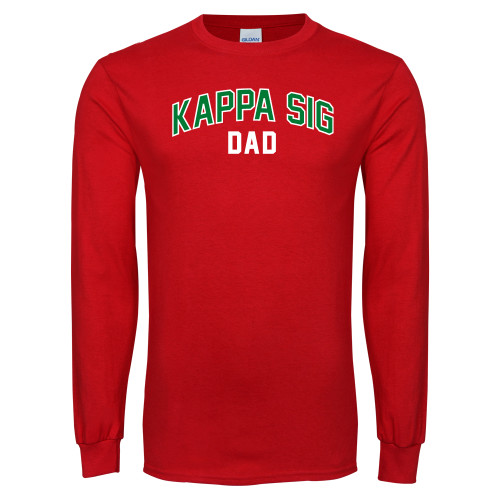 Red Long Sleeve T Shirt-Dad