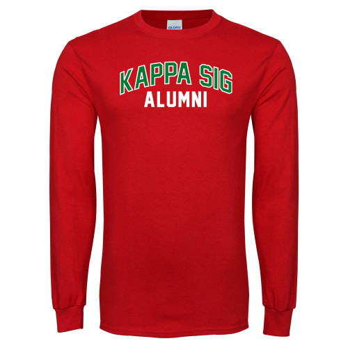 Red Long Sleeve T Shirt-Alumni