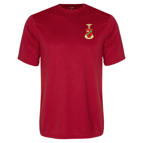 Red Performance Tee-Crest