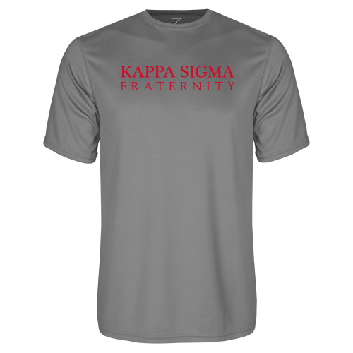 Grey Concrete Performance Tee-Kappa Sigma Fraternity