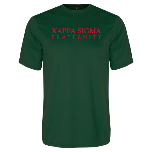 Dark Green Performance Tee-Kappa Sigma Fraternity