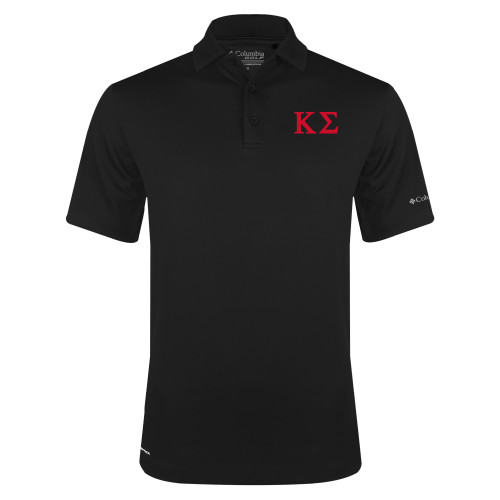 Columbia Black Omni Wick Drive Polo-Kappa Sigma - Greek Letters