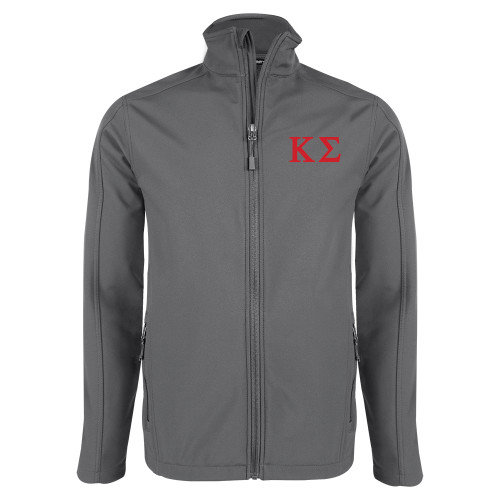 Charcoal Softshell Jacket-Kappa Sigma - Greek Letters