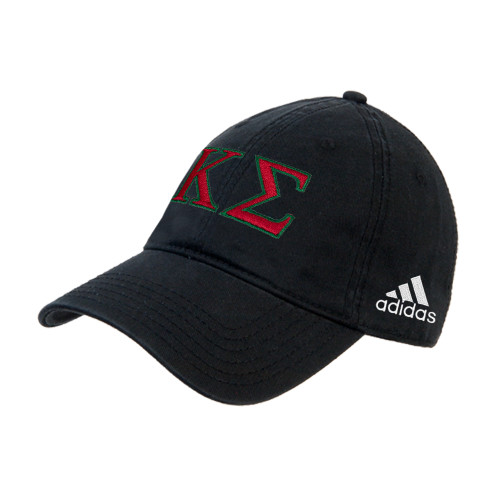 Adidas Black Adjustable Washed Slouch-Kappa Sigma - Greek Letters - 2 Color
