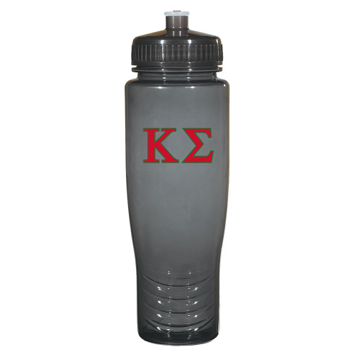Spectrum Charcoal Sport Bottle 28oz-Kappa Sigma - Greek Letters - 2 Color