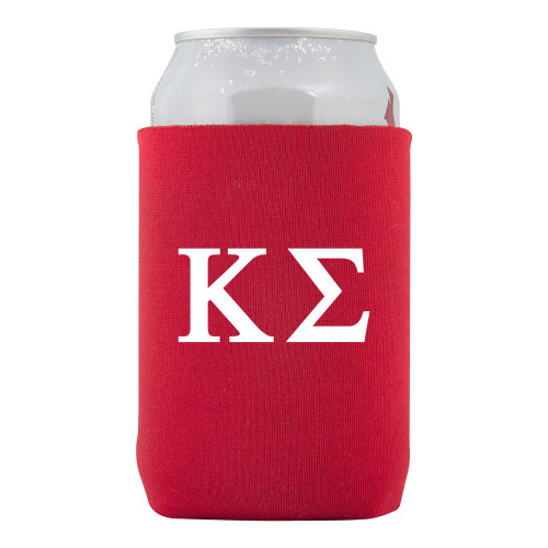 Neoprene Red Can Holder-Kappa Sigma - Greek Letters