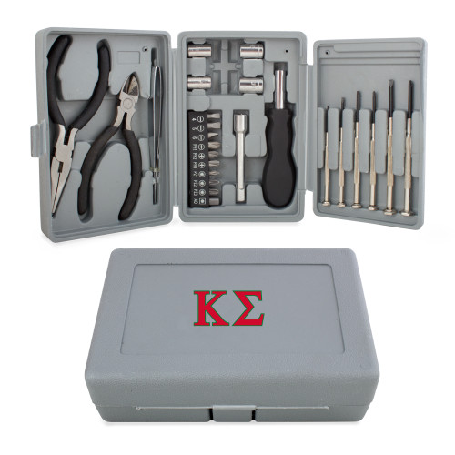 Compact 26 Piece Deluxe Tool Kit-Kappa Sigma - Greek Letters - 2 Color