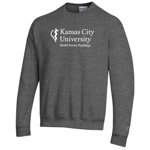  Champion Granite Heather Fleece Crew - KCU Health Service Psychology Primary